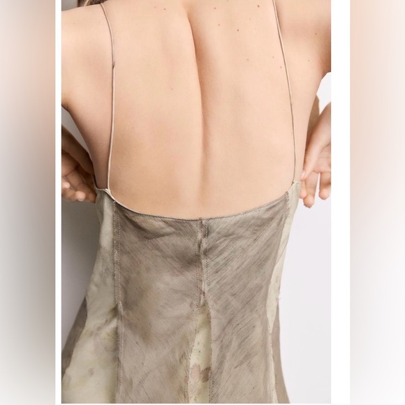 ZARA contrast printed dress with straps size small - Picture 4 of 13